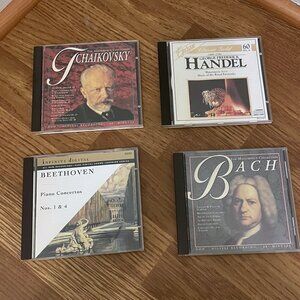 Classical Music CDs - Set of 4 - Bach, Beethoven, Handel, Tchaikovsky
